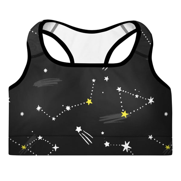 Black Constellation - Padded Sports Bra Skyba Padded Sports Bra