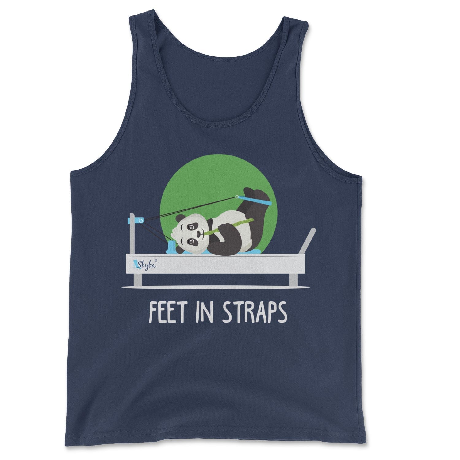 "Feet in Straps" Panda on Reformer - Classic Tank Skyba Print Material