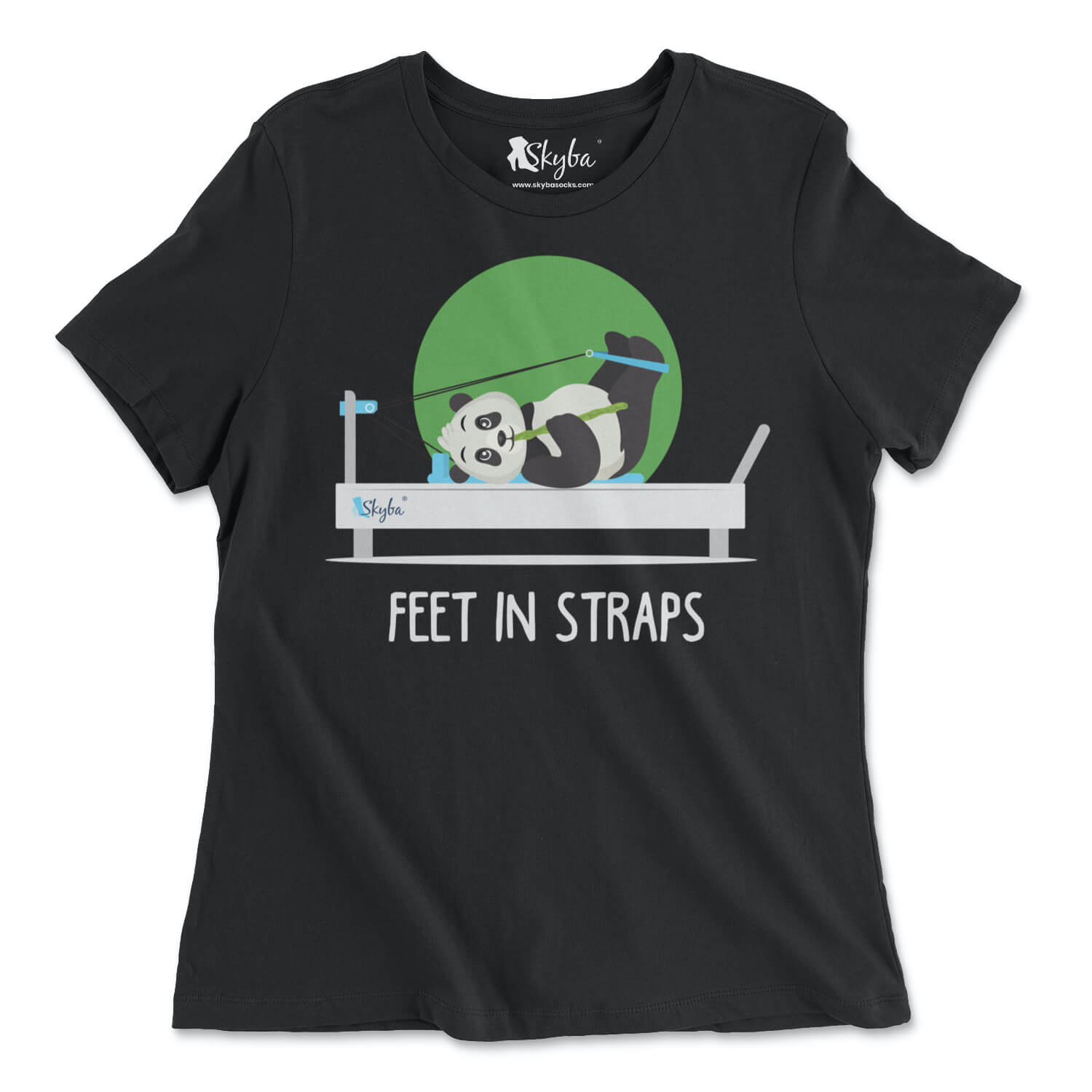 "Feet in Straps" Panda on Reformer - Classic Tee Skyba T-Shirt
