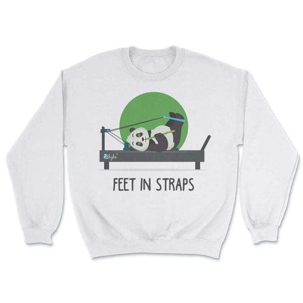"Feet in Straps" Panda on Reformer - Cozy Crewneck Sweatshirt Skyba Sweatshirt