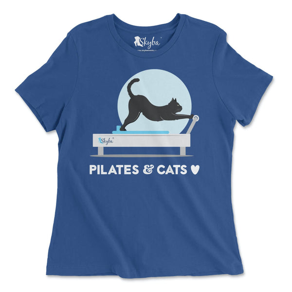 "Pilates & Cats ❤️" Stretching Cat on Reformer - Classic Tee Skyba T-Shirt