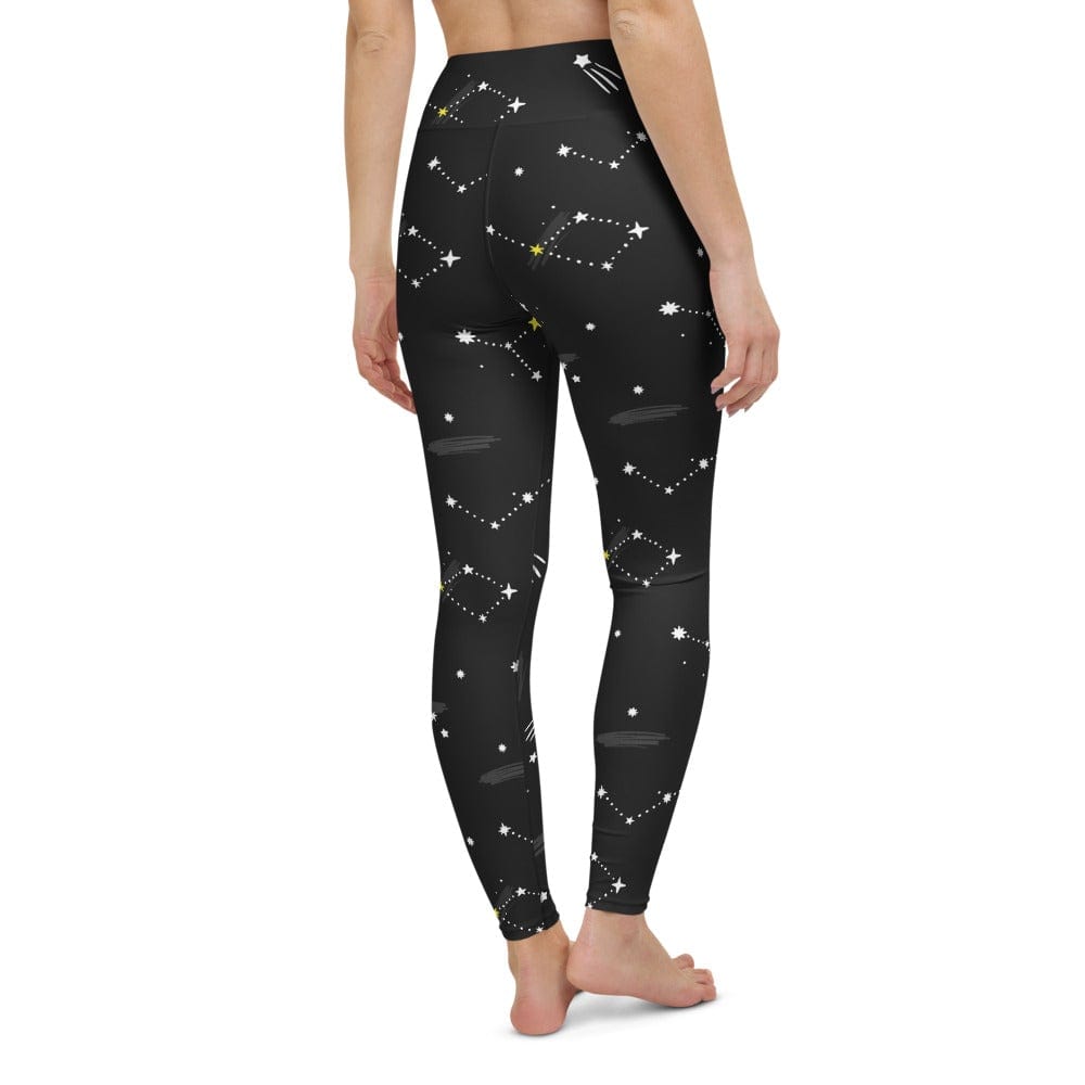 Black Constellation - High Waisted Leggings Skyba Yoga Leggings - AOP