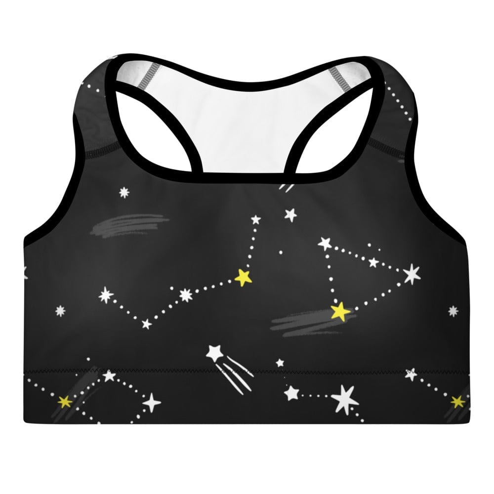 Black Constellation - Padded Sports Bra Skyba Padded Sports Bra