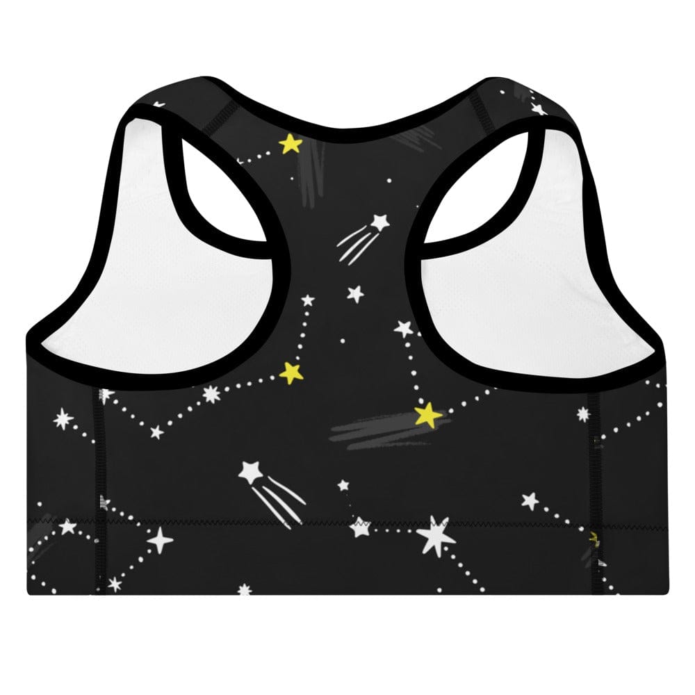 Black Constellation - Padded Sports Bra Skyba Padded Sports Bra