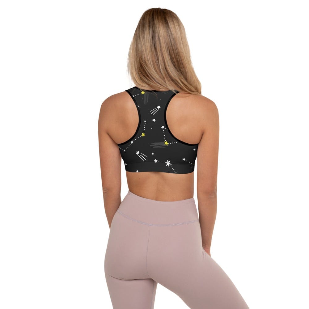 Black Constellation - Padded Sports Bra Skyba Padded Sports Bra