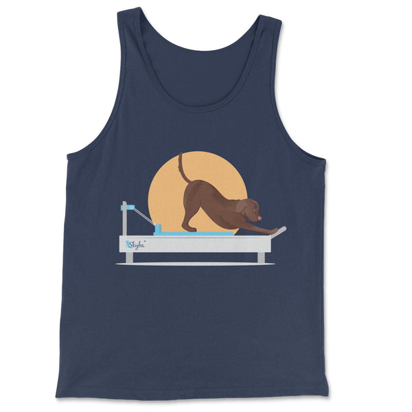 Chocolate Lab on Reformer - Classic Tank Skyba Print Material