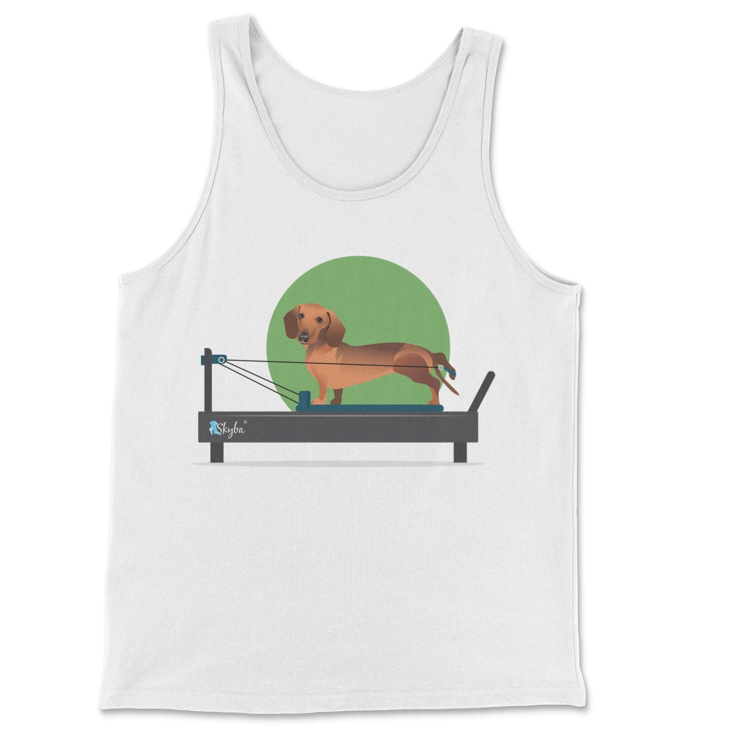 Dachshund on the Reformer - Classic Tank Skyba Print Material