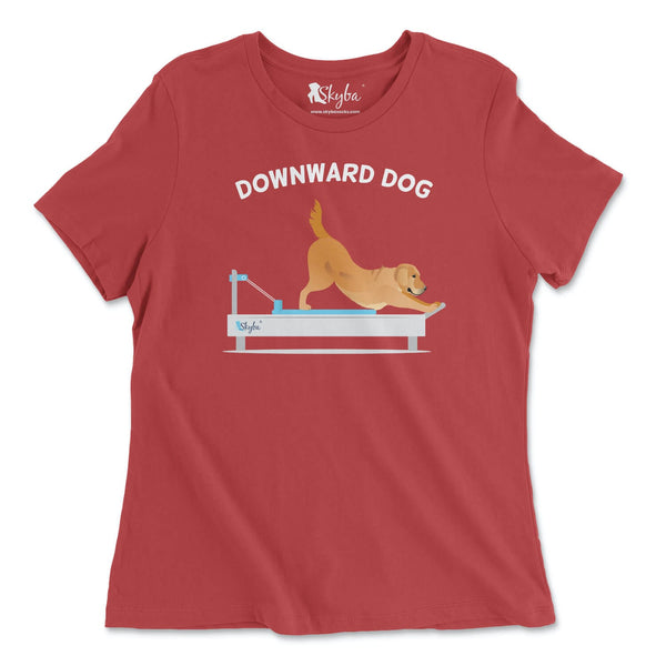 "Downward Dog" Golden Retriever on Reformer - Classic Tee Skyba T-Shirt