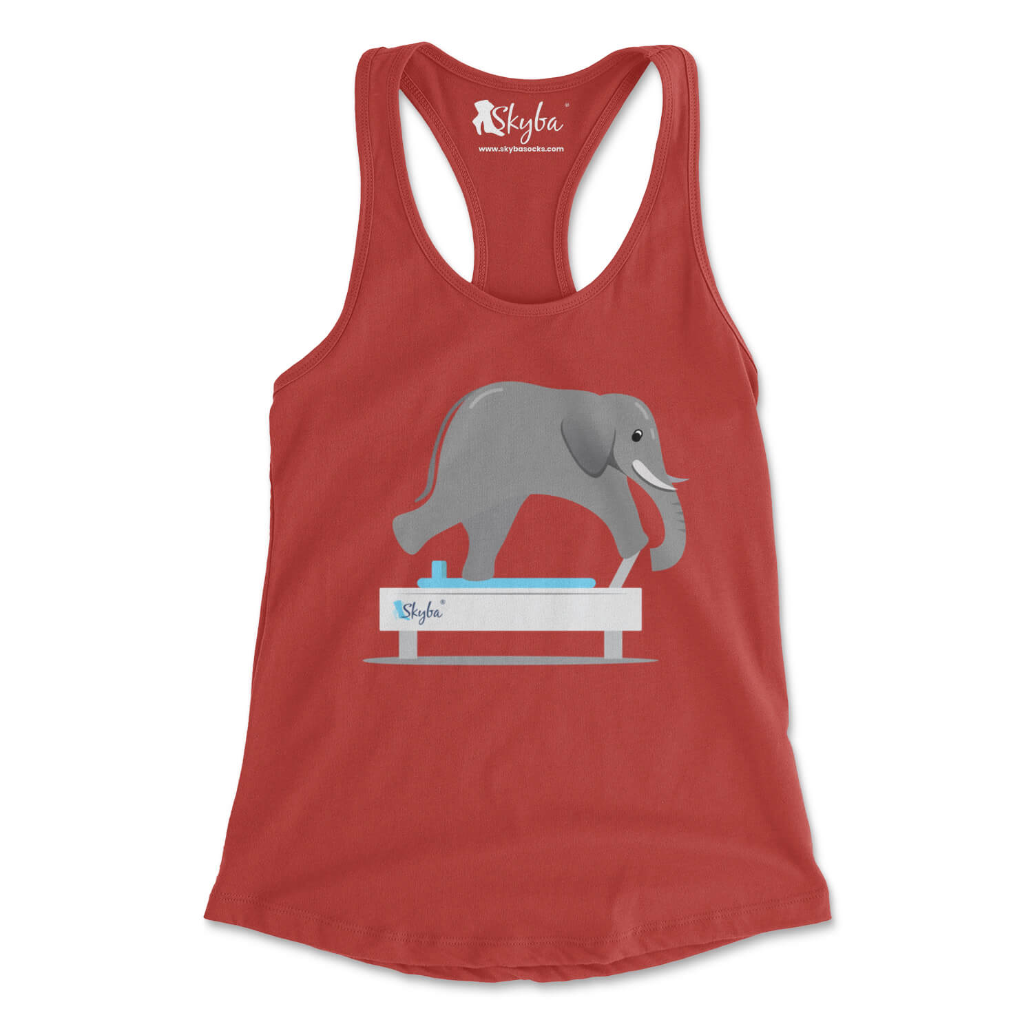 Elephant on Reformer - Women's Slim Fit Tank Skyba Tank Top