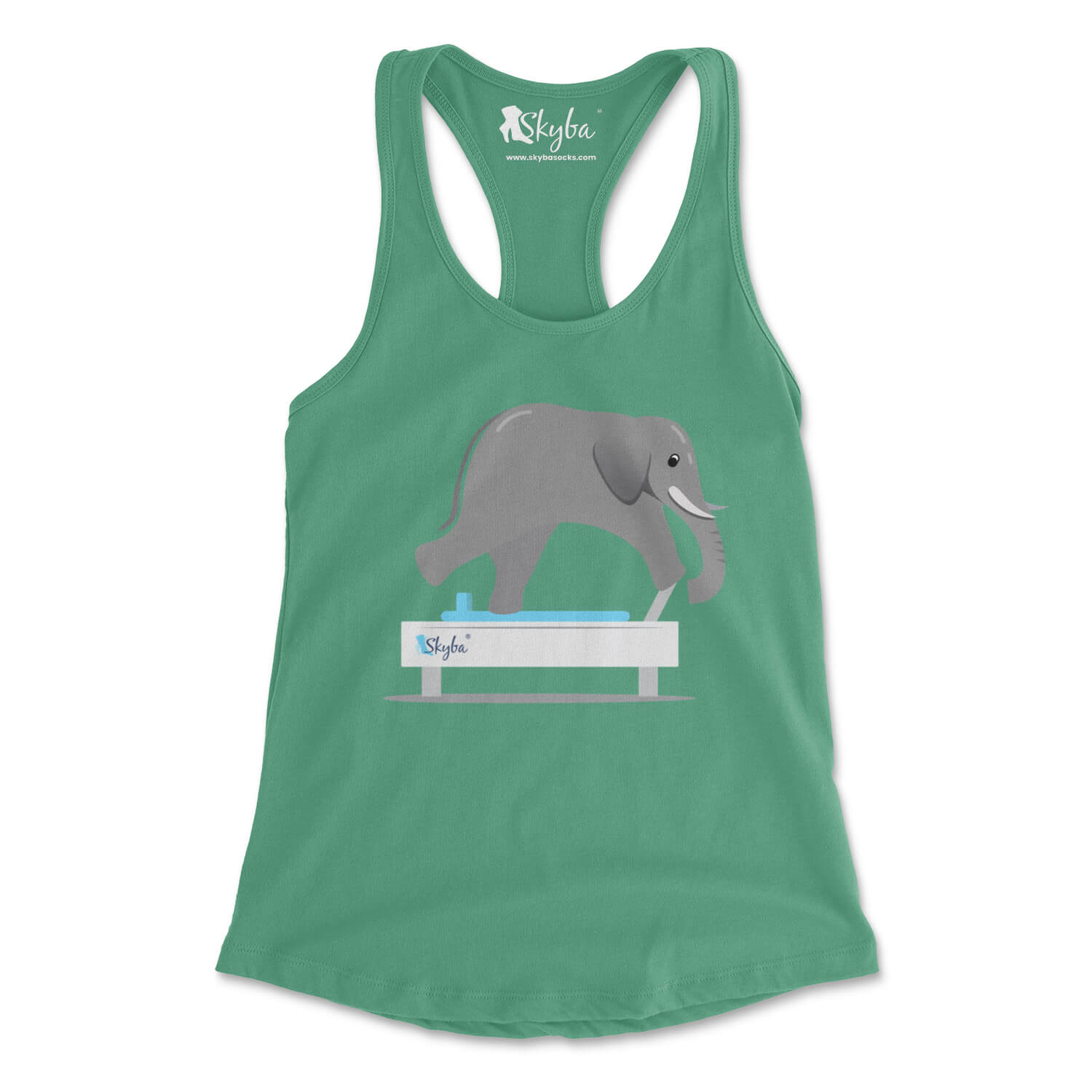 Elephant on Reformer - Women's Slim Fit Tank Skyba Tank Top