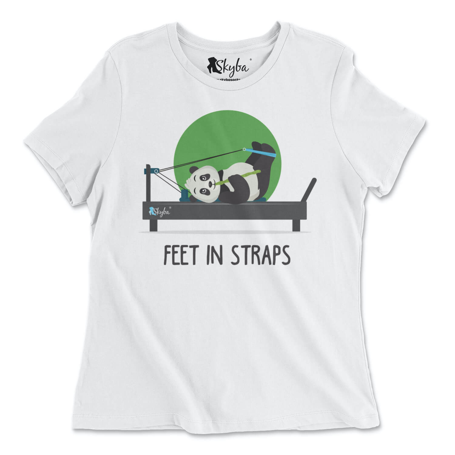 "Feet in Straps" Panda on Reformer - Classic Tee Skyba T-Shirt