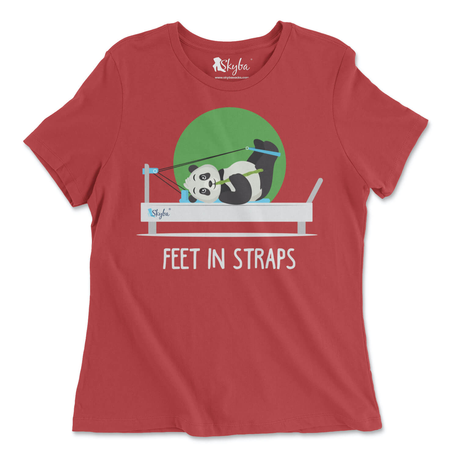 "Feet in Straps" Panda on Reformer - Classic Tee Skyba T-Shirt