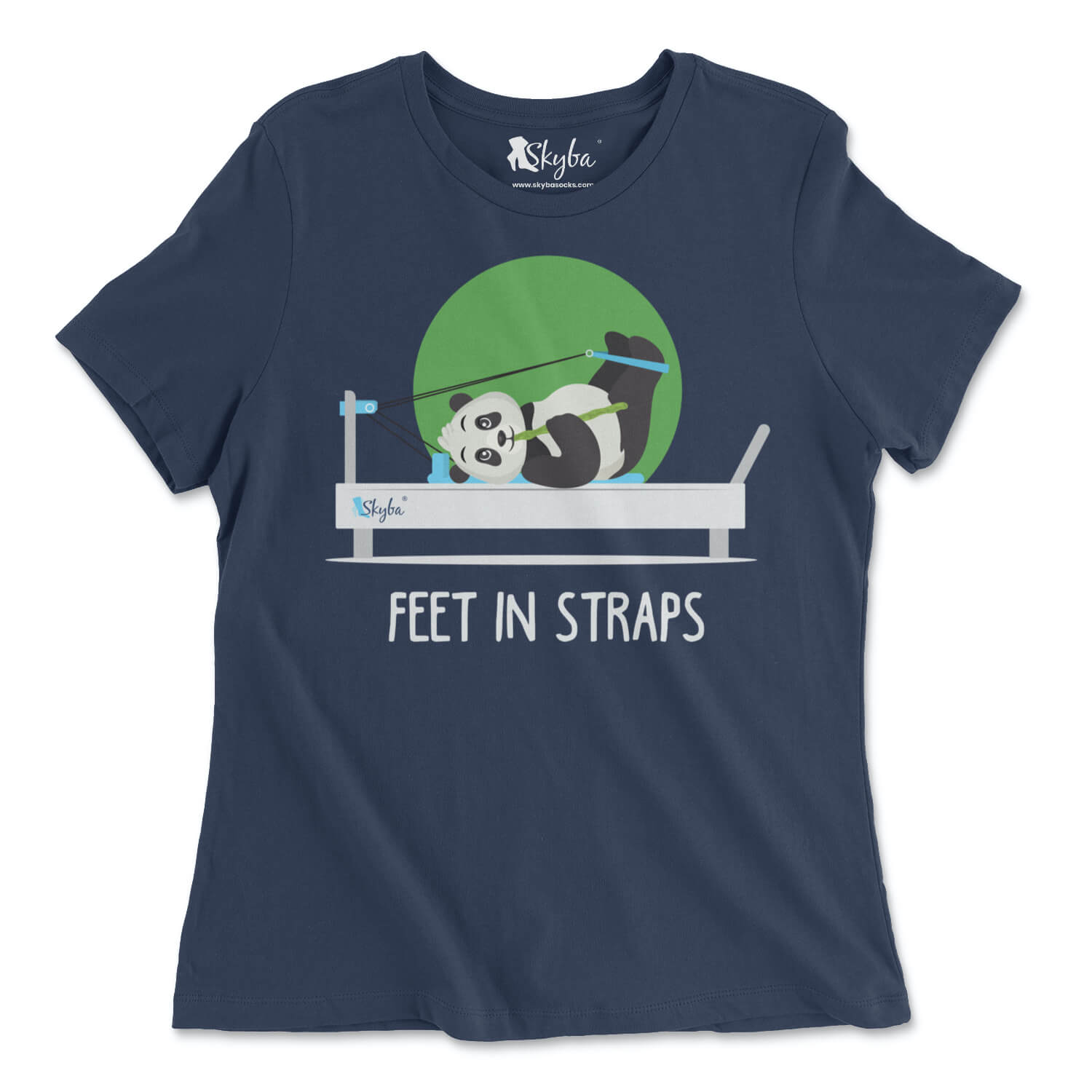 "Feet in Straps" Panda on Reformer - Classic Tee Skyba T-Shirt
