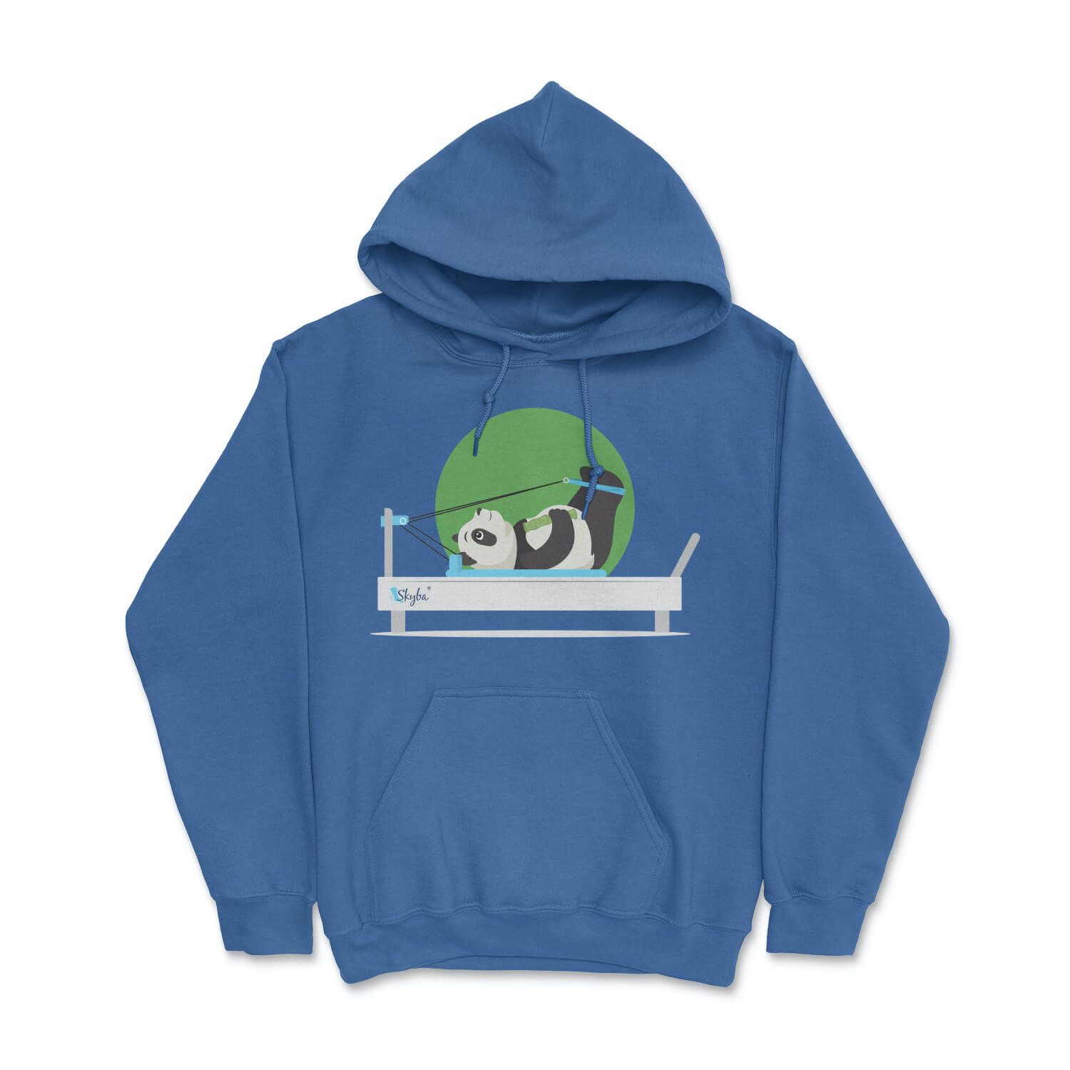 Focused Panda on Reformer - Cozy Hooded Sweatshirt Skyba Hoodie