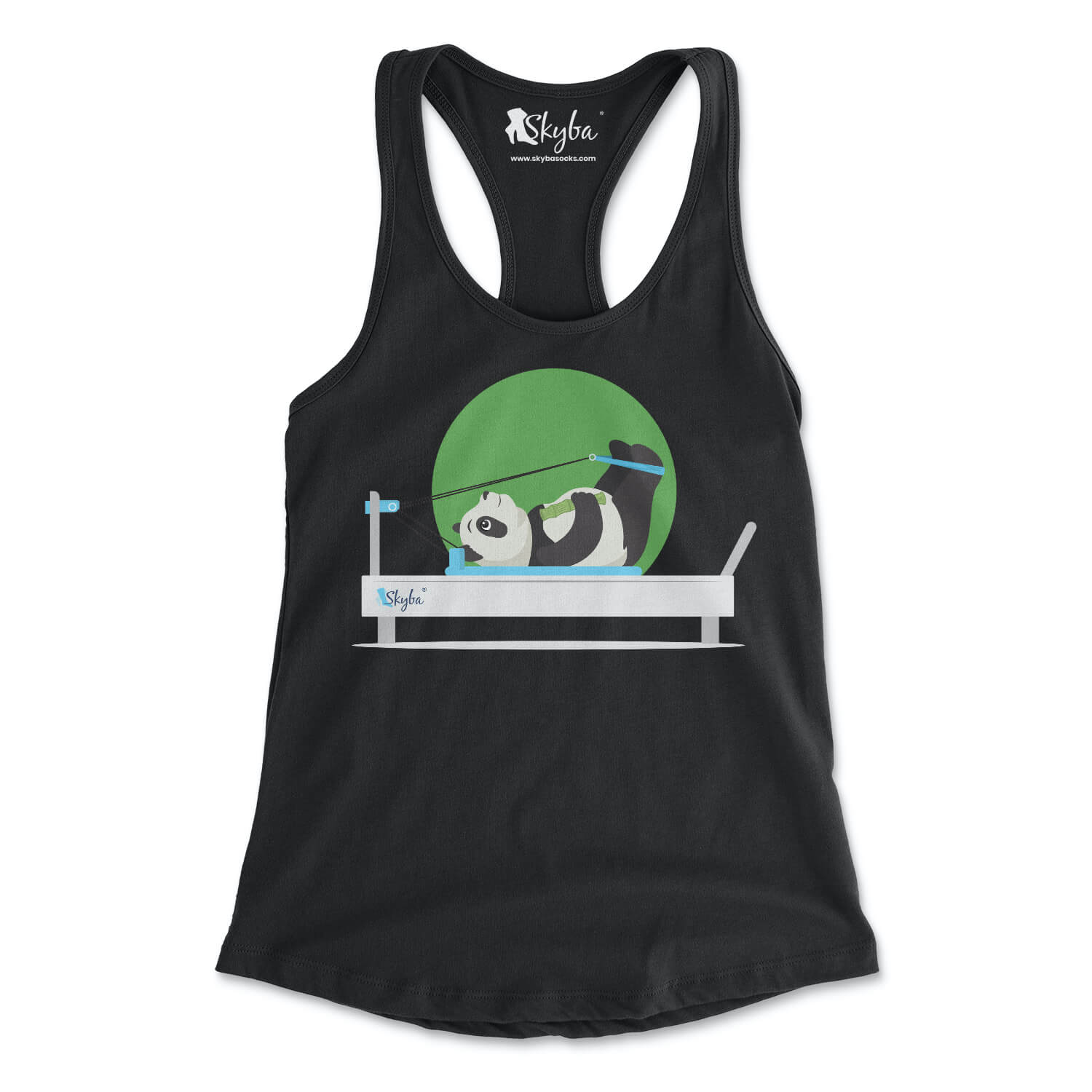 Focused Panda on Reformer - Women's Slim Fit Tank Skyba Tank Top