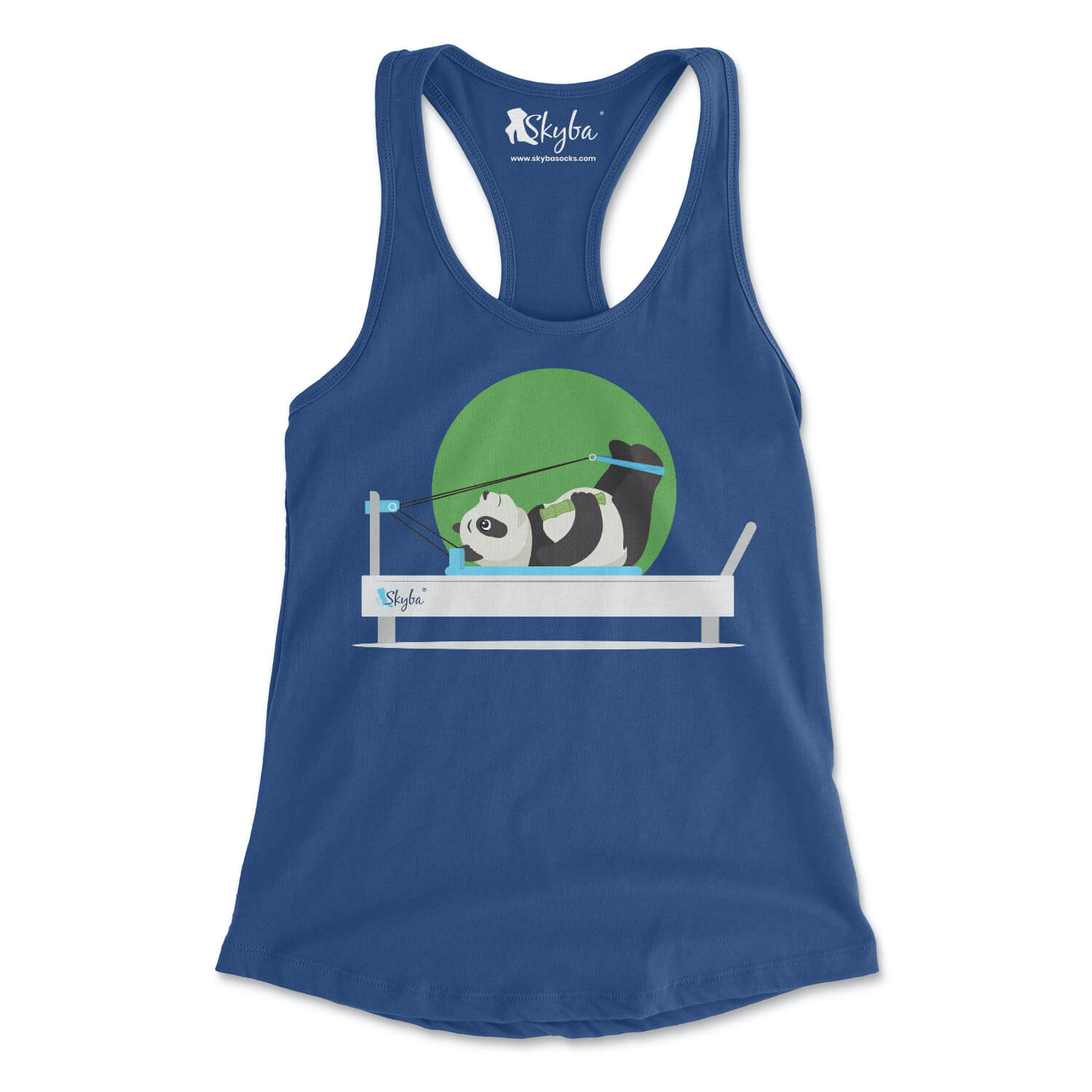 Focused Panda on Reformer - Women's Slim Fit Tank Skyba Tank Top