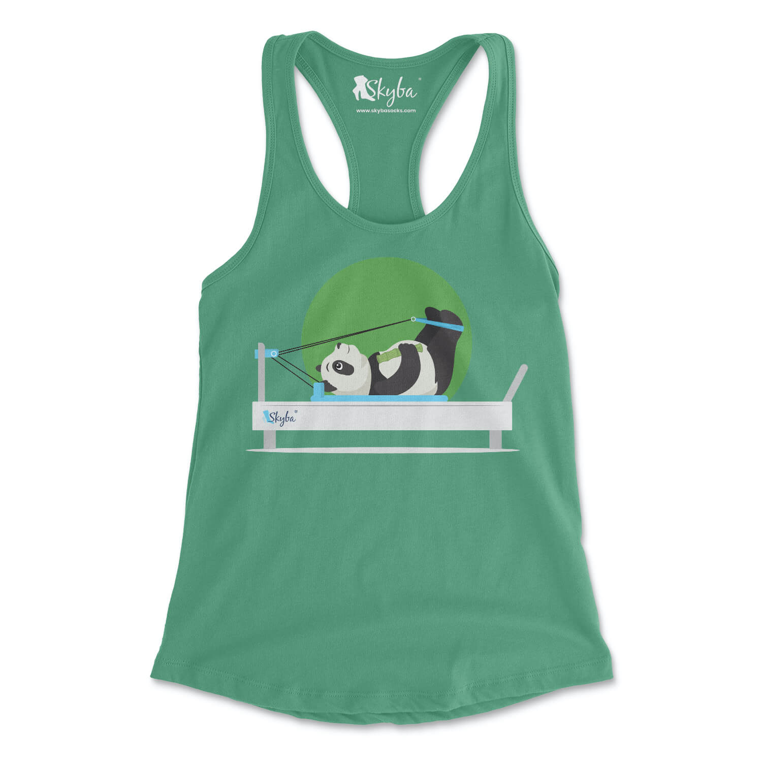 Focused Panda on Reformer - Women's Slim Fit Tank Skyba Tank Top