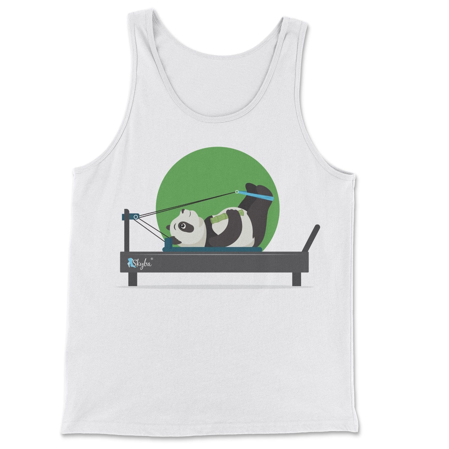 Focused Panda on the Reformer - Classic Tank Skyba Print Material