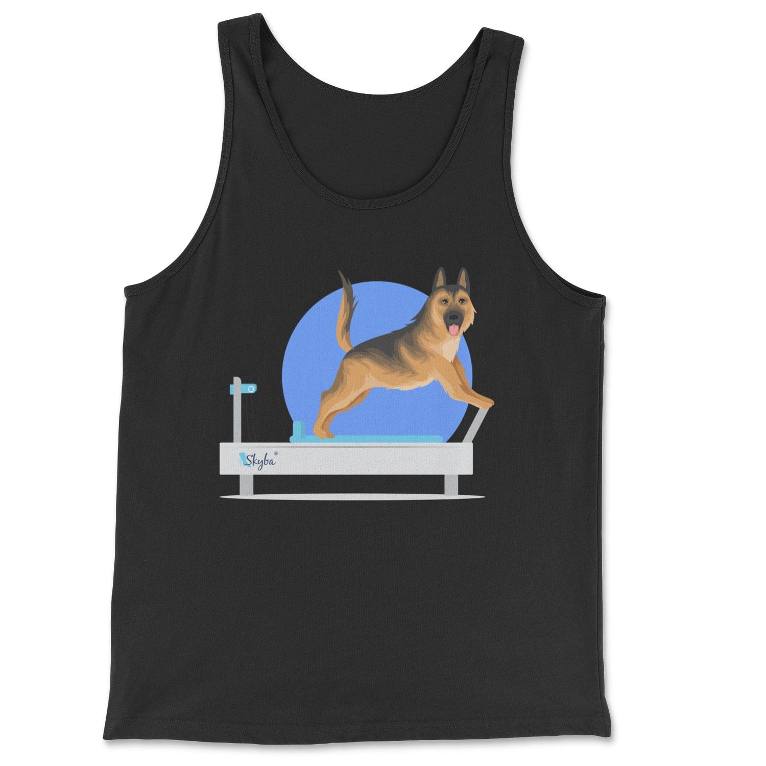 German Shephard on the Reformer - Classic Tank Skyba Print Material