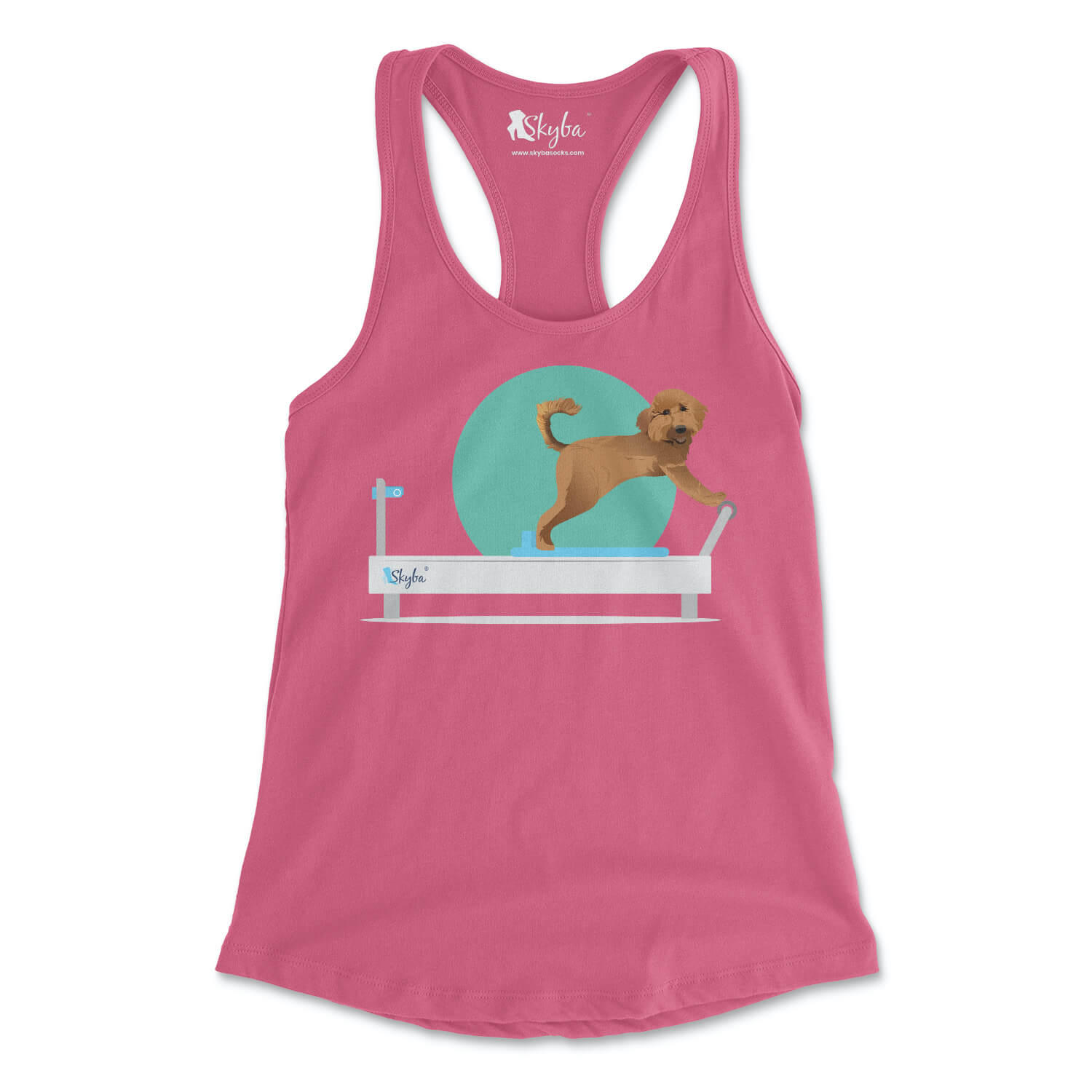 Goldendoodle on Reformer - Women's Slim Fit Tank Skyba Tank Top