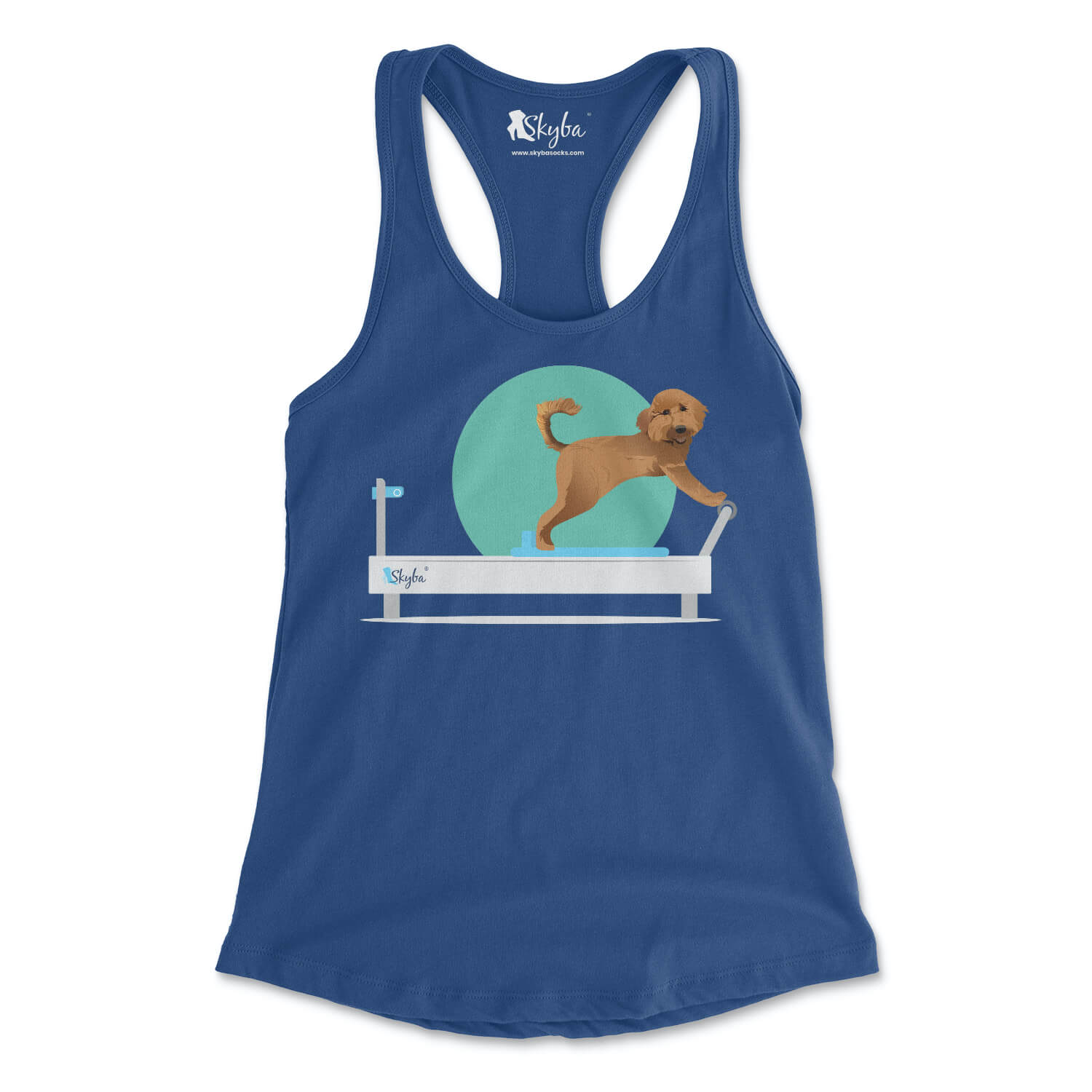 Goldendoodle on Reformer - Women's Slim Fit Tank Skyba Tank Top