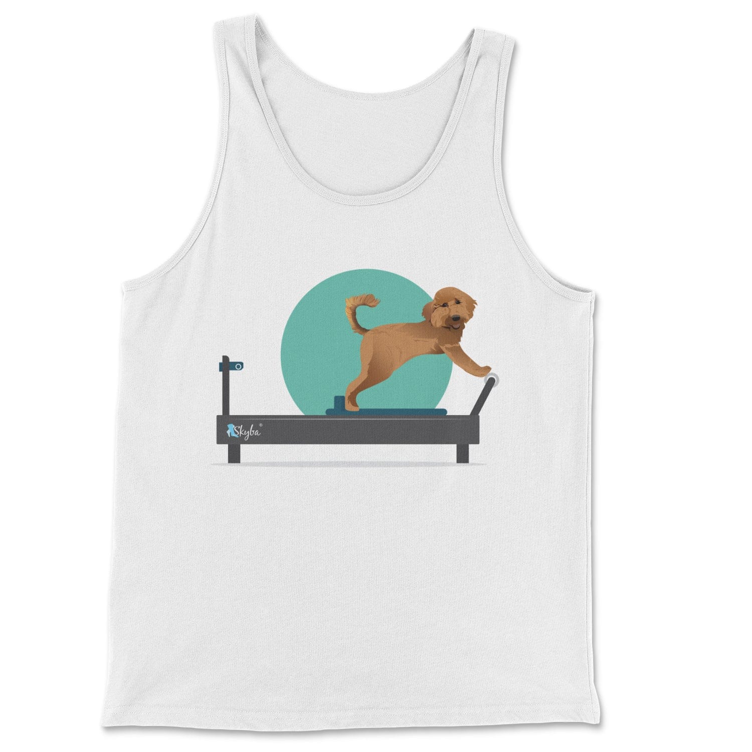 Goldendoodle on the Reformer - Classic Tank Skyba Print Material