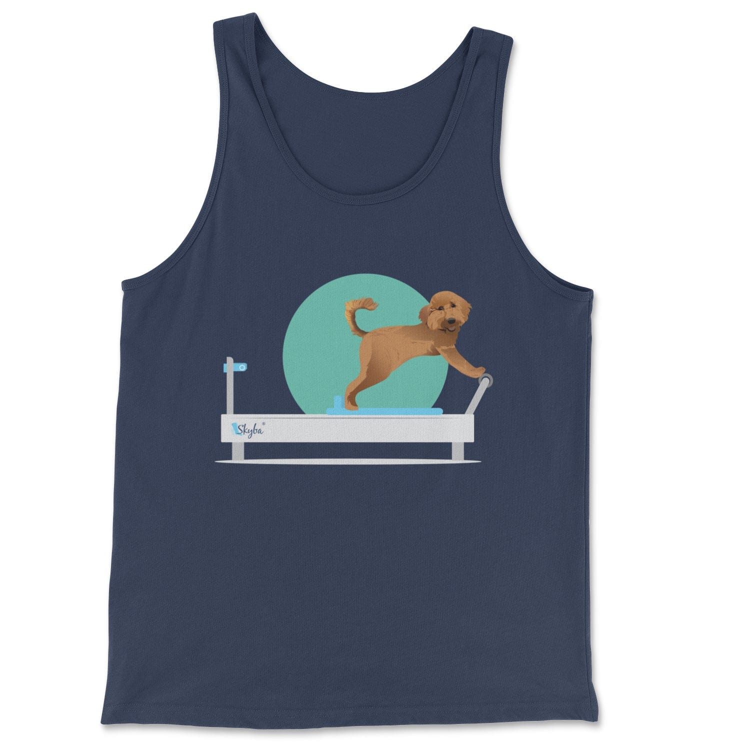 Goldendoodle on the Reformer - Classic Tank Skyba Print Material