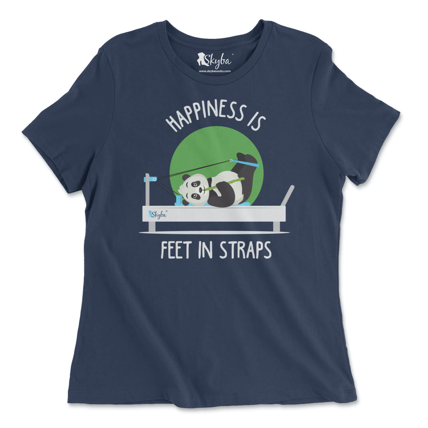 "Happiness is Feet in Straps" Panda Reformer - Classic Tee Skyba T-Shirt