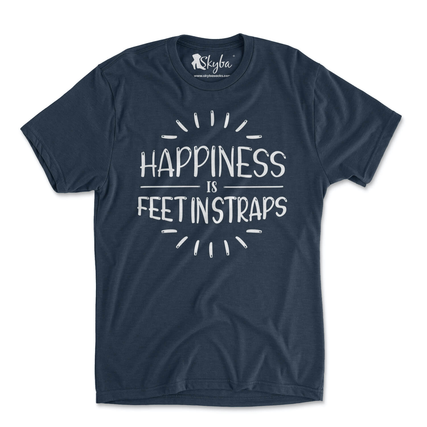 Happiness is Feet in Straps - Tri Blend Tee Skyba Tri-Blend Tee