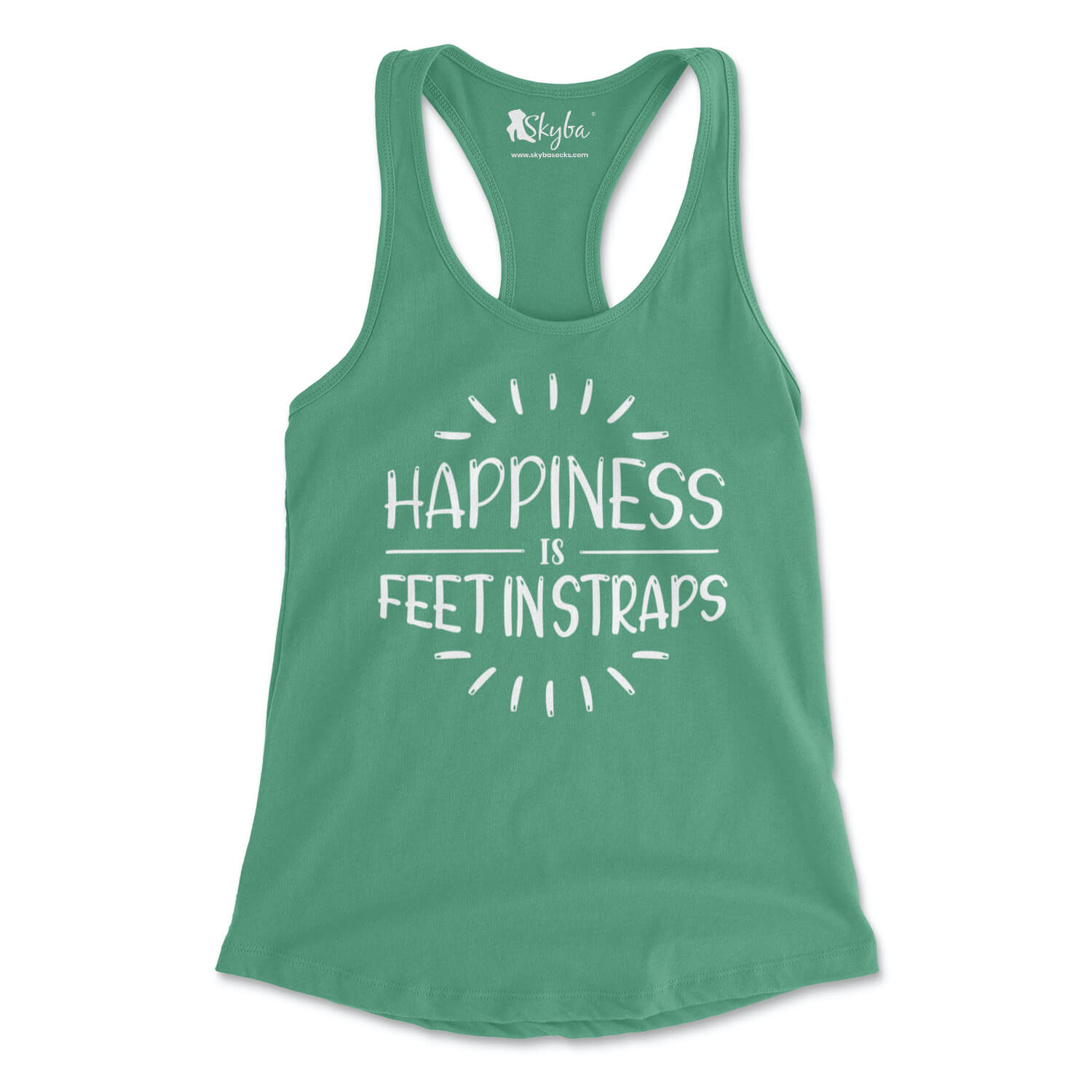 Happiness is Feet in Straps - Women's Slim Fit Tank Skyba Tank Top