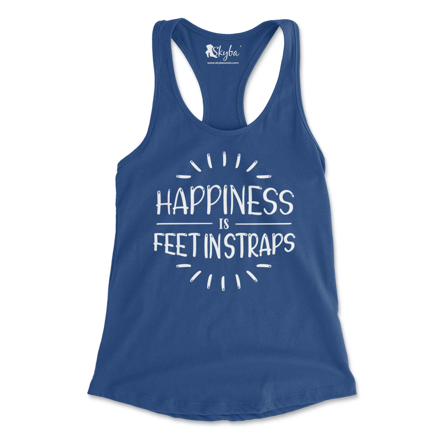Happiness is Feet in Straps - Women's Slim Fit Tank Skyba Tank Top