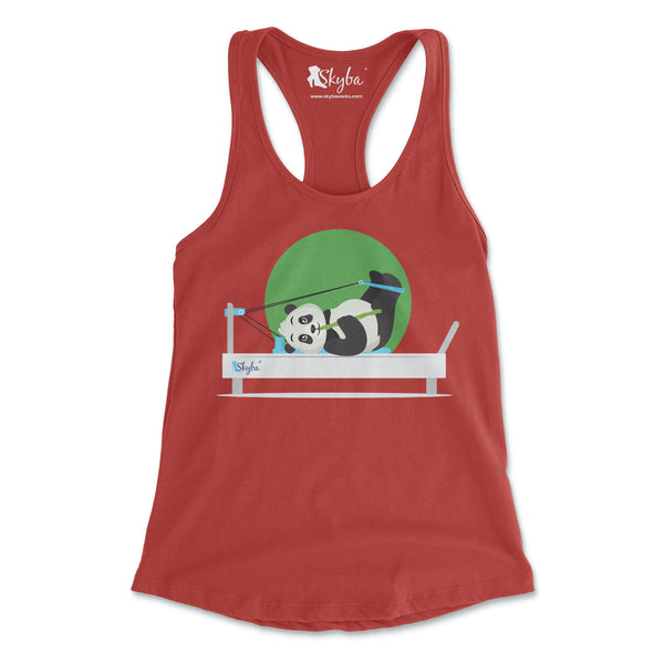 Hungry Panda on Reformer - Women's Slim Fit Tank Skyba Tank Top