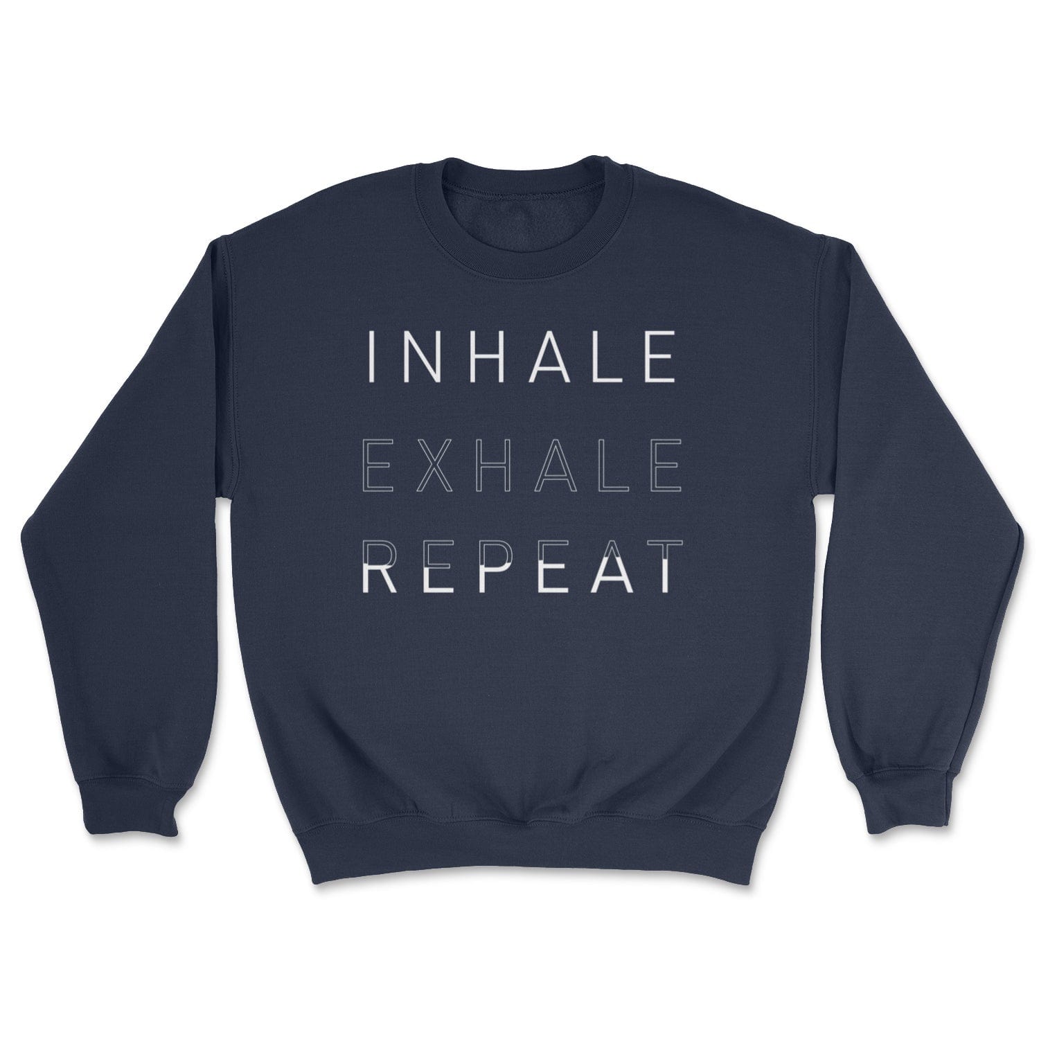 "Inhale Exhale Repeat" Pilates Principles - Cozy Crewneck Sweatshirt Skyba Sweatshirt