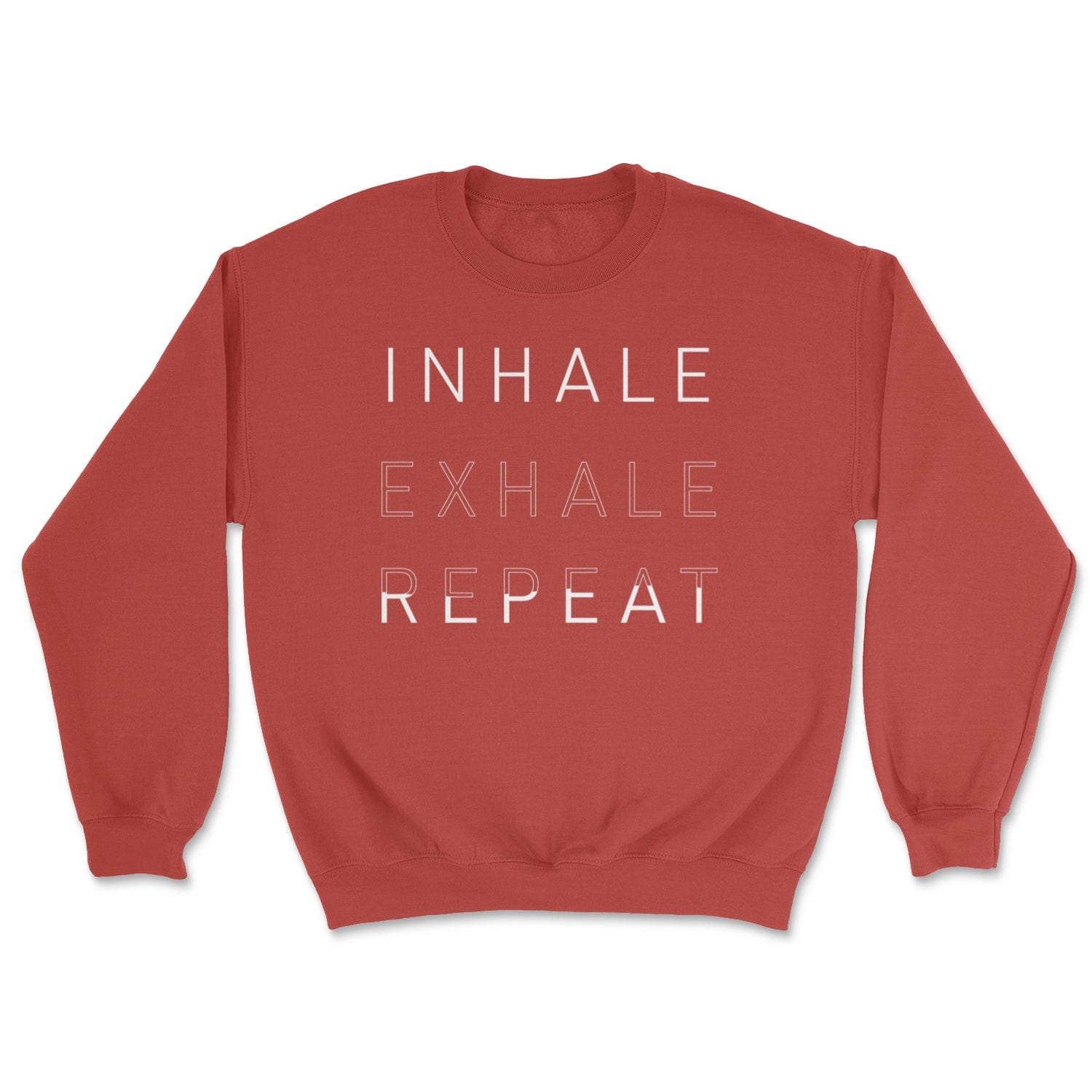 "Inhale Exhale Repeat" Pilates Principles - Cozy Crewneck Sweatshirt Skyba Sweatshirt