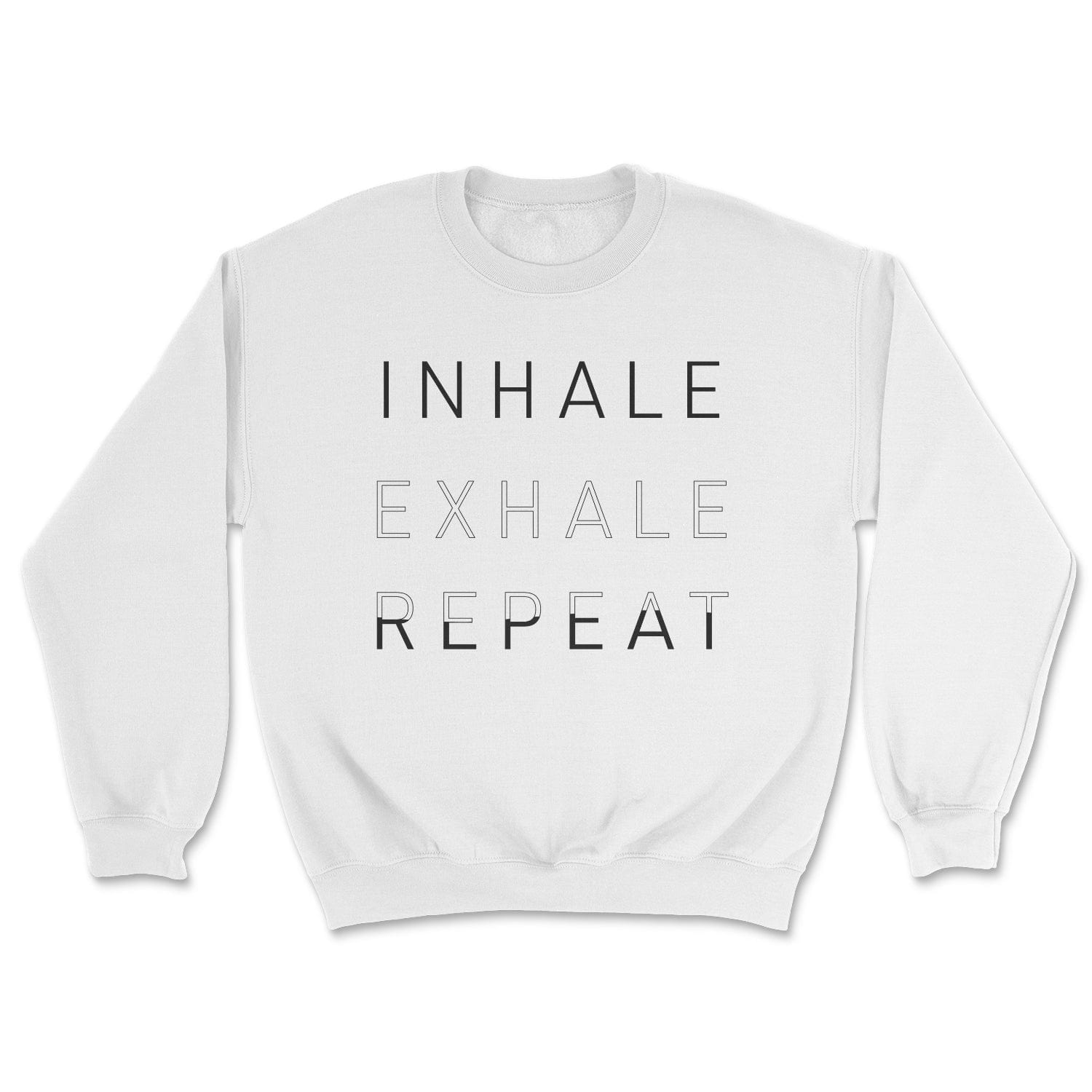 "Inhale Exhale Repeat" Pilates Principles - Cozy Crewneck Sweatshirt Skyba Sweatshirt