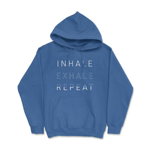 "Inhale Exhale Repeat" Pilates Principles - Cozy Hooded Sweatshirt Skyba Hoodie