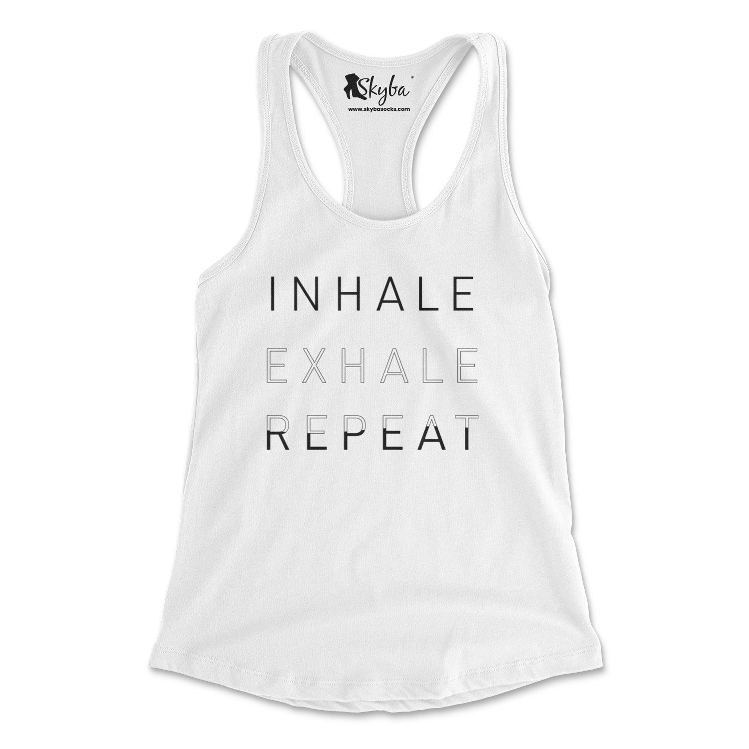 "Inhale Exhale Repeat" Pilates Principles - Slim Fit Tank Skyba Tank Top