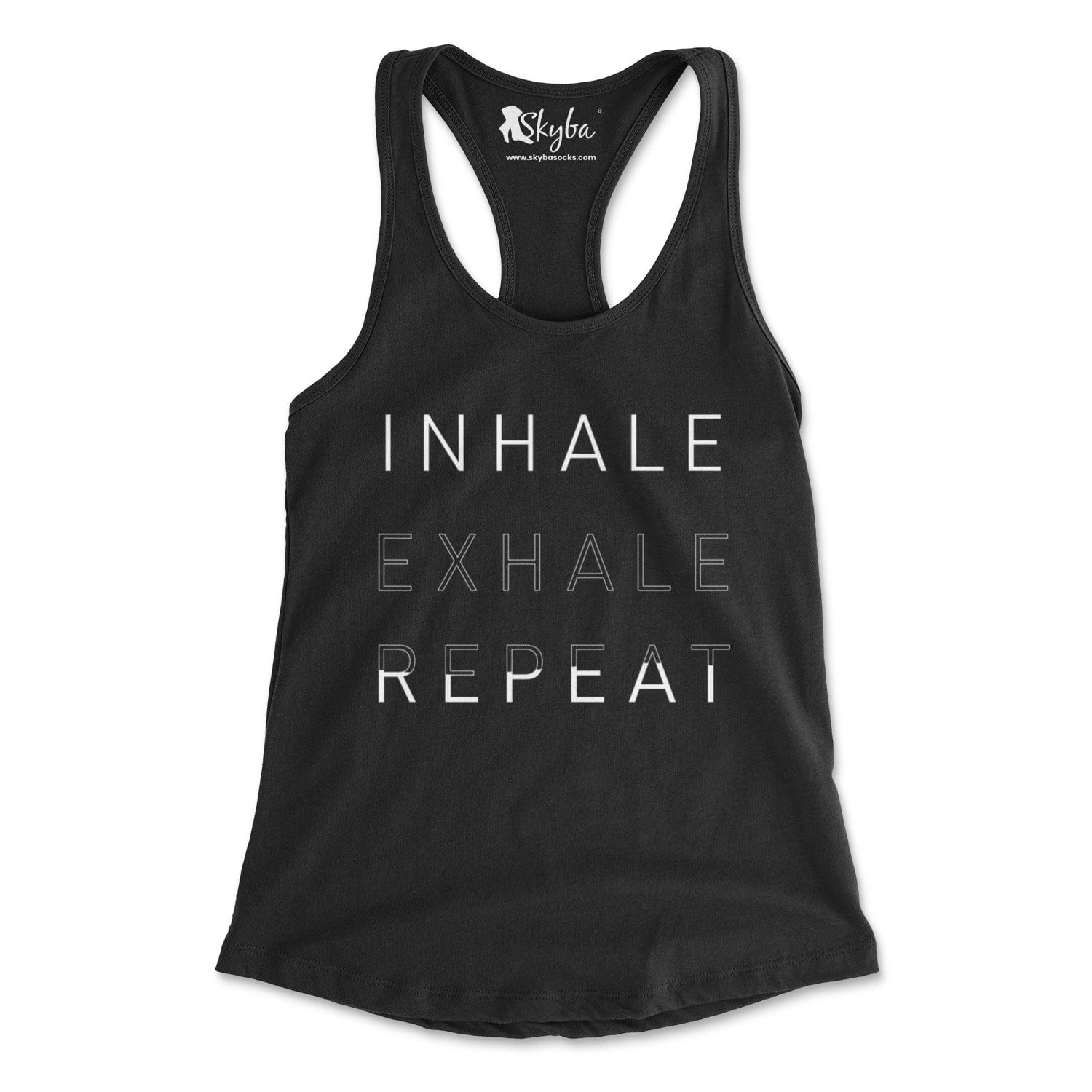 "Inhale Exhale Repeat" Pilates Principles - Slim Fit Tank Skyba Tank Top