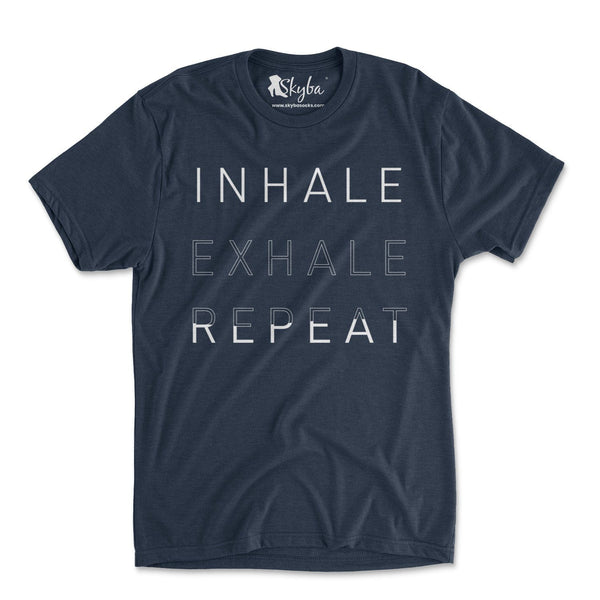 "Inhale Exhale Repeat" Pilates Principles - Tri Blend Tee Skyba Tri-Blend Tee
