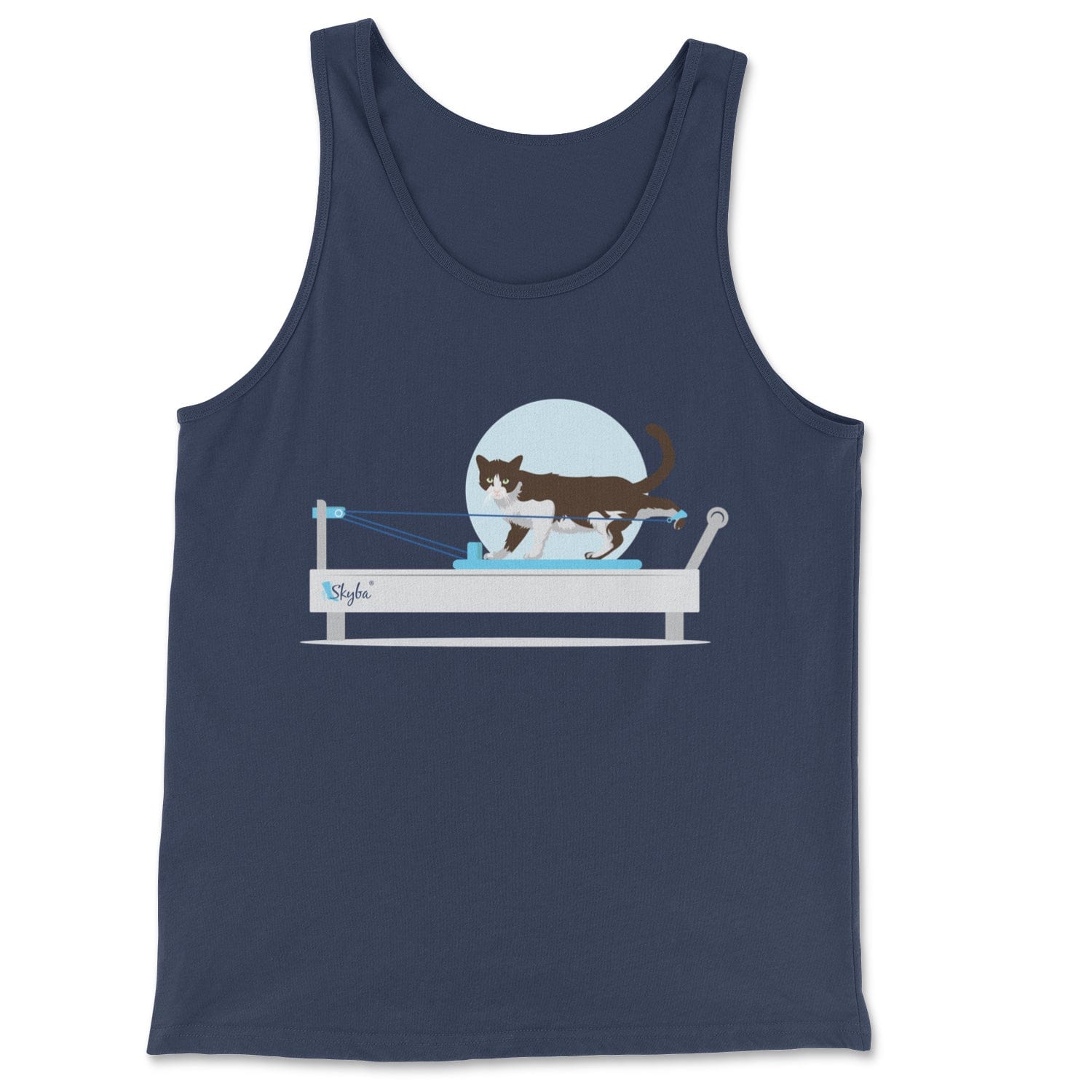 Moonlit Cat on the Reformer - Classic Tank Skyba Print Material