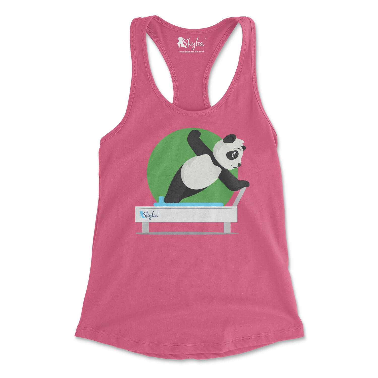 Panda Side Plank - Women's Slim Fit Tank Skyba Tank Top