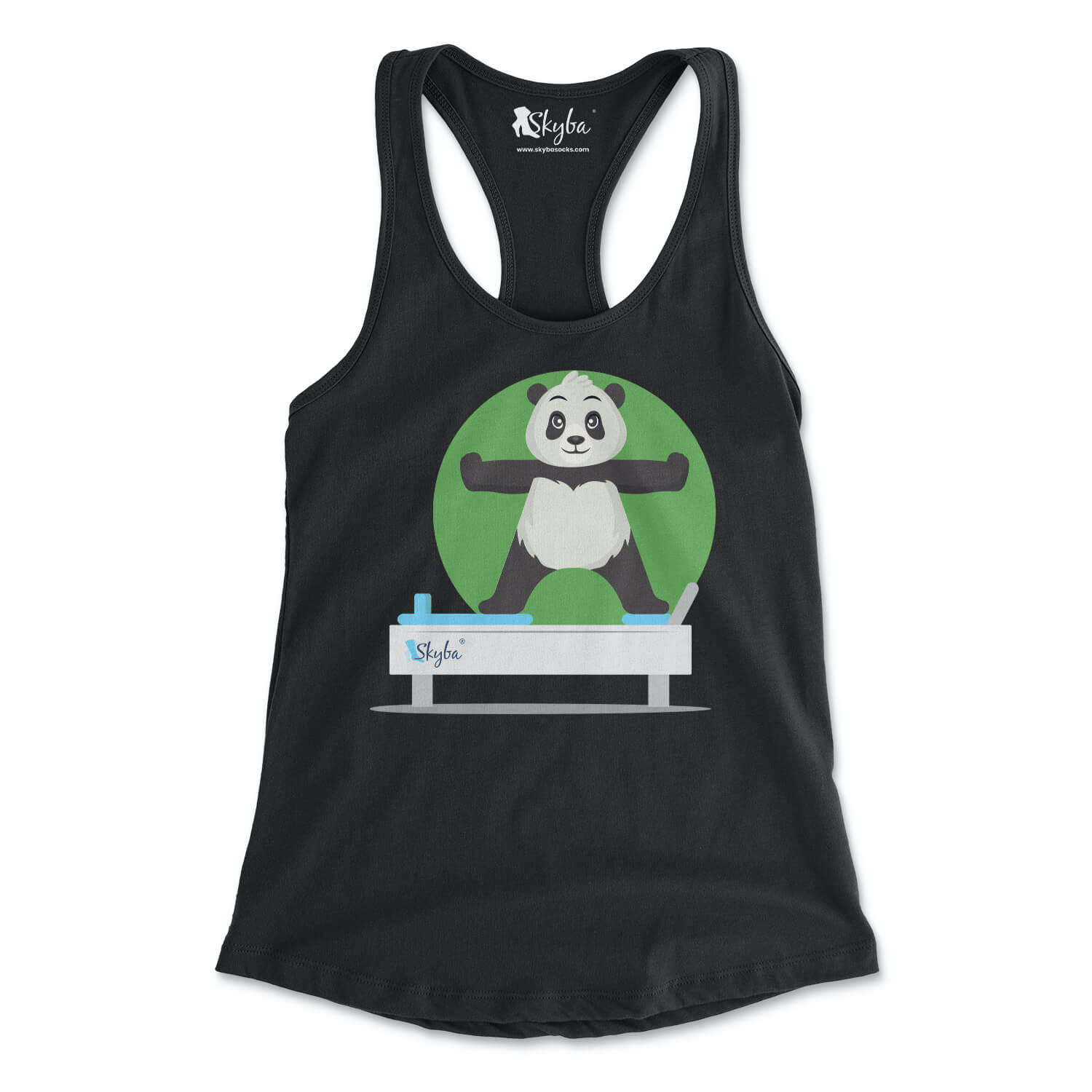 Panda Standing Side Split - Women's Slim Fit Tank Skyba Tank Top