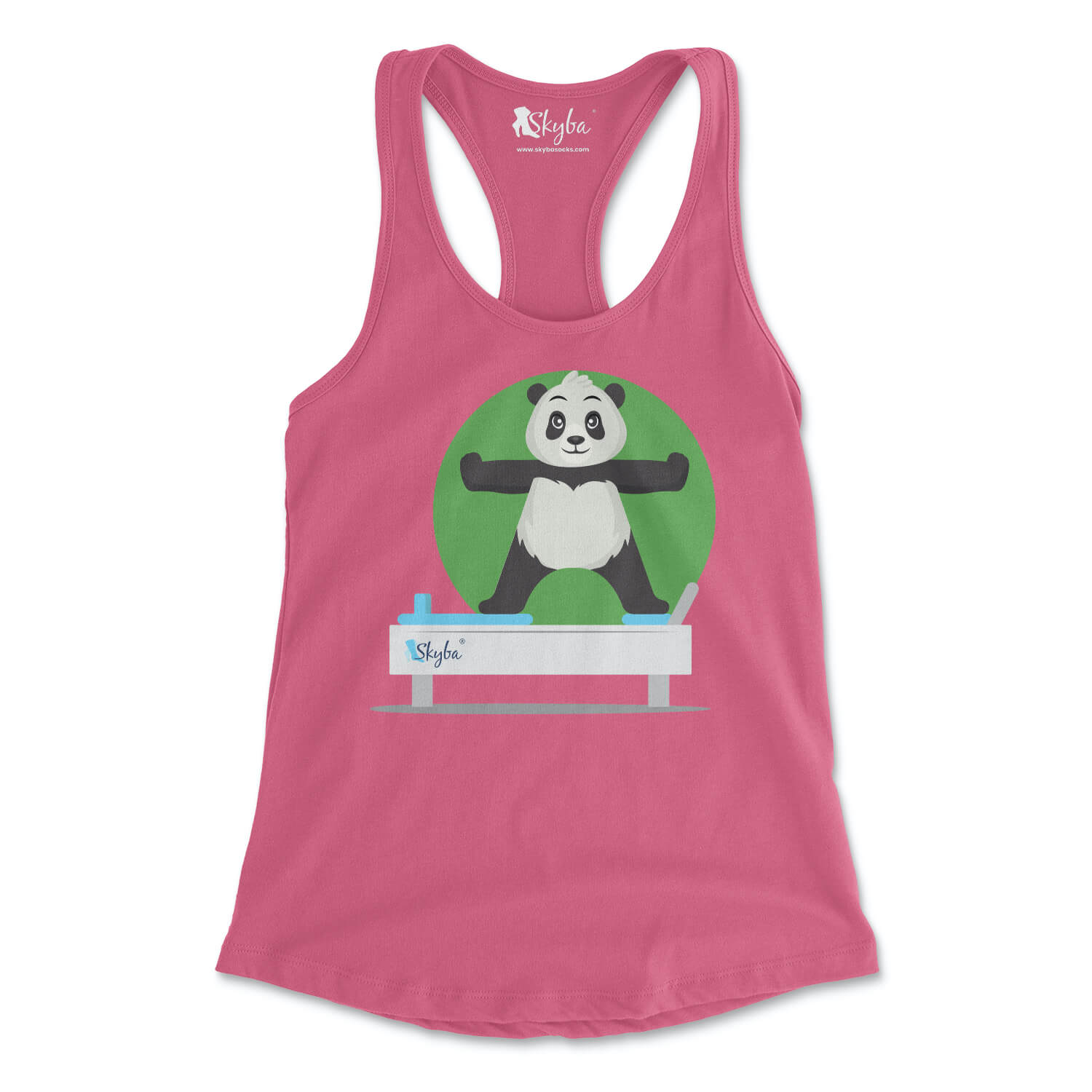 Panda Standing Side Split - Women's Slim Fit Tank Skyba Tank Top