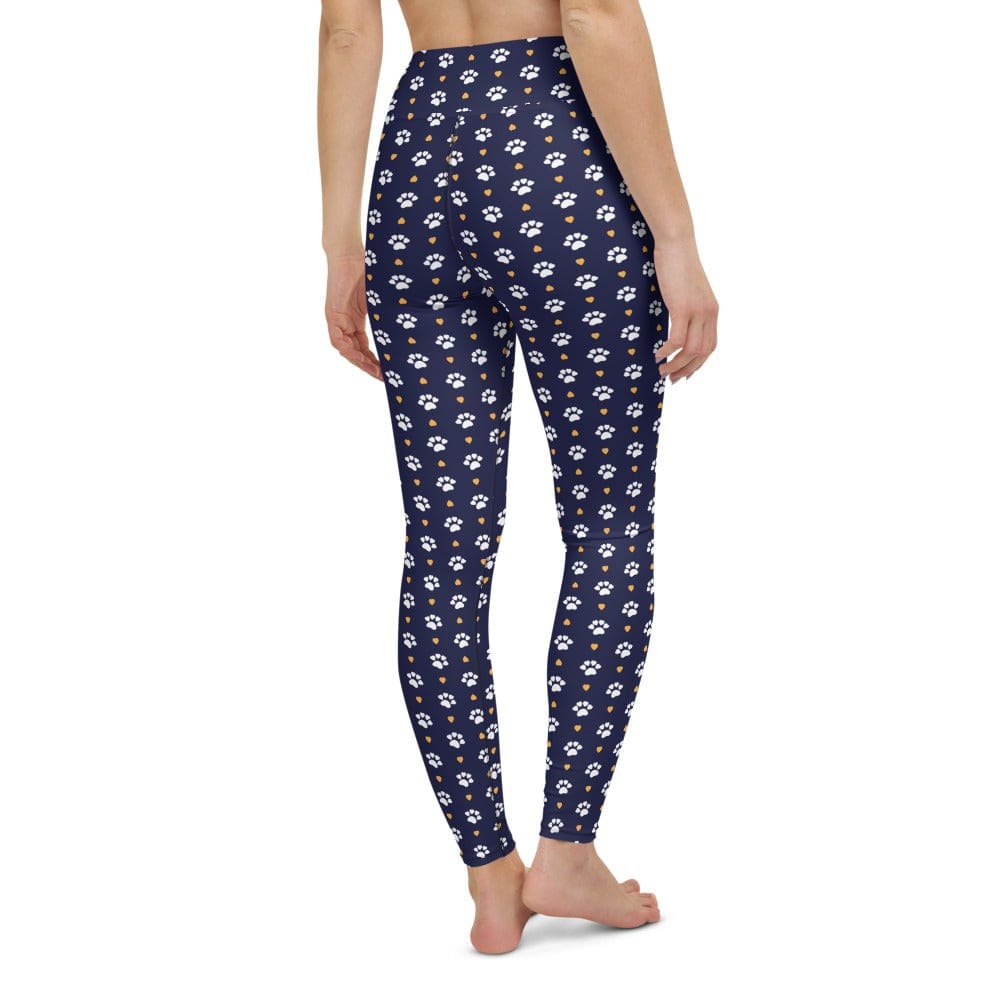 Paws of Hearts - High Waisted Leggings Skyba Yoga Leggings - AOP