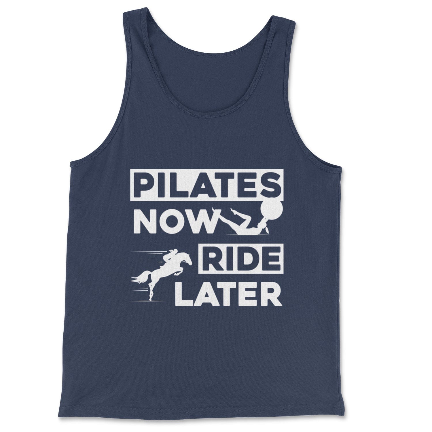 Pilates Now Ride Later - Classic Tank Skyba Print Material