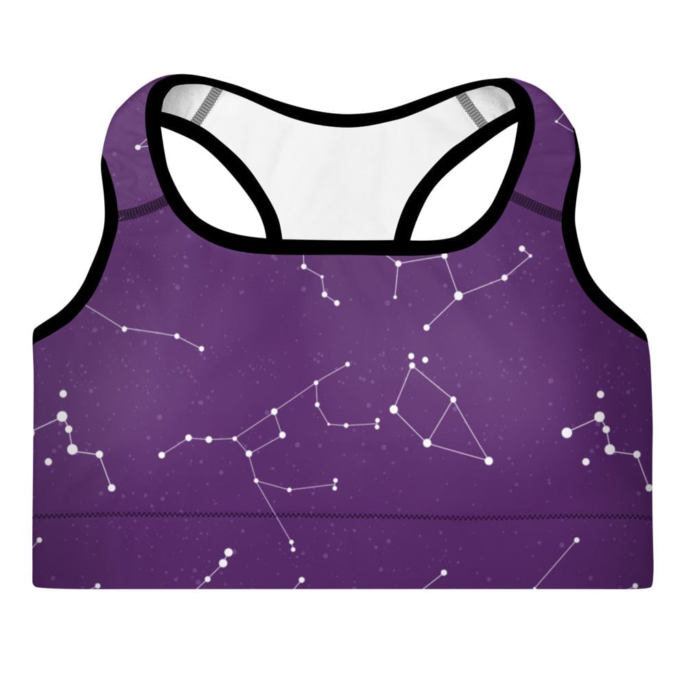 Purple Constellation - Padded Sports Bra Skyba Padded Sports Bra