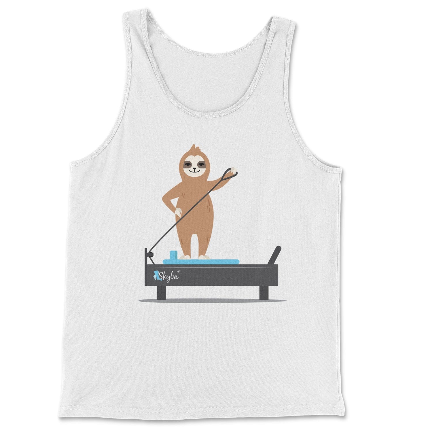 Sloth on the Pilates Reformer - Classic Tank Skyba Print Material