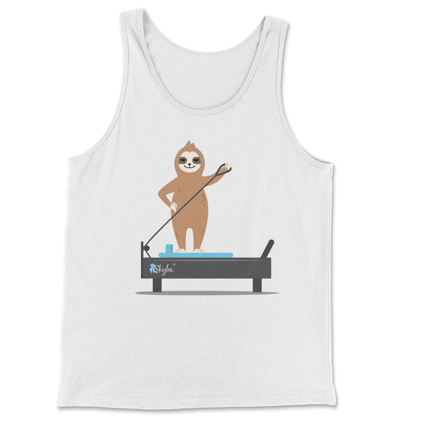 Sloth on the Pilates Reformer - Classic Tank Skyba Print Material