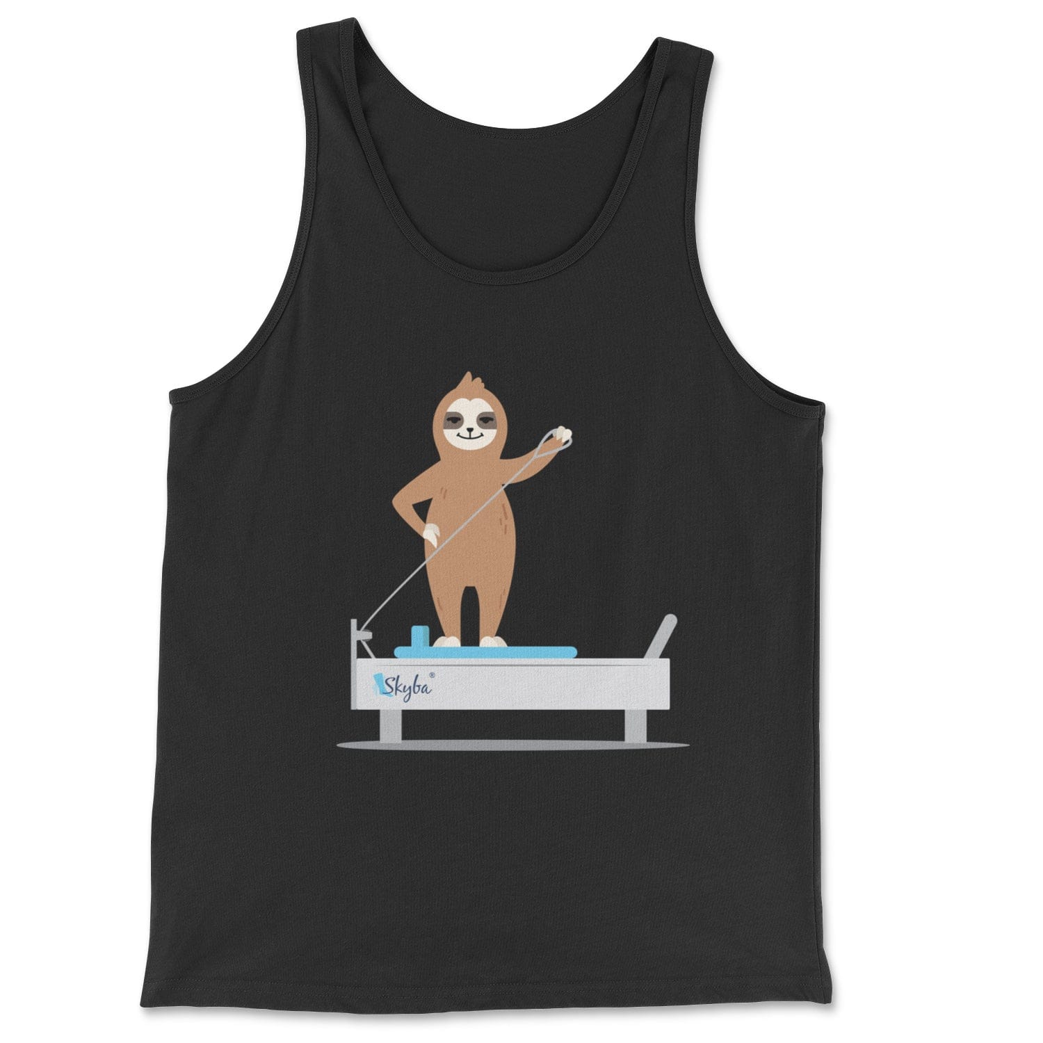 Sloth on the Pilates Reformer - Classic Tank Skyba Print Material