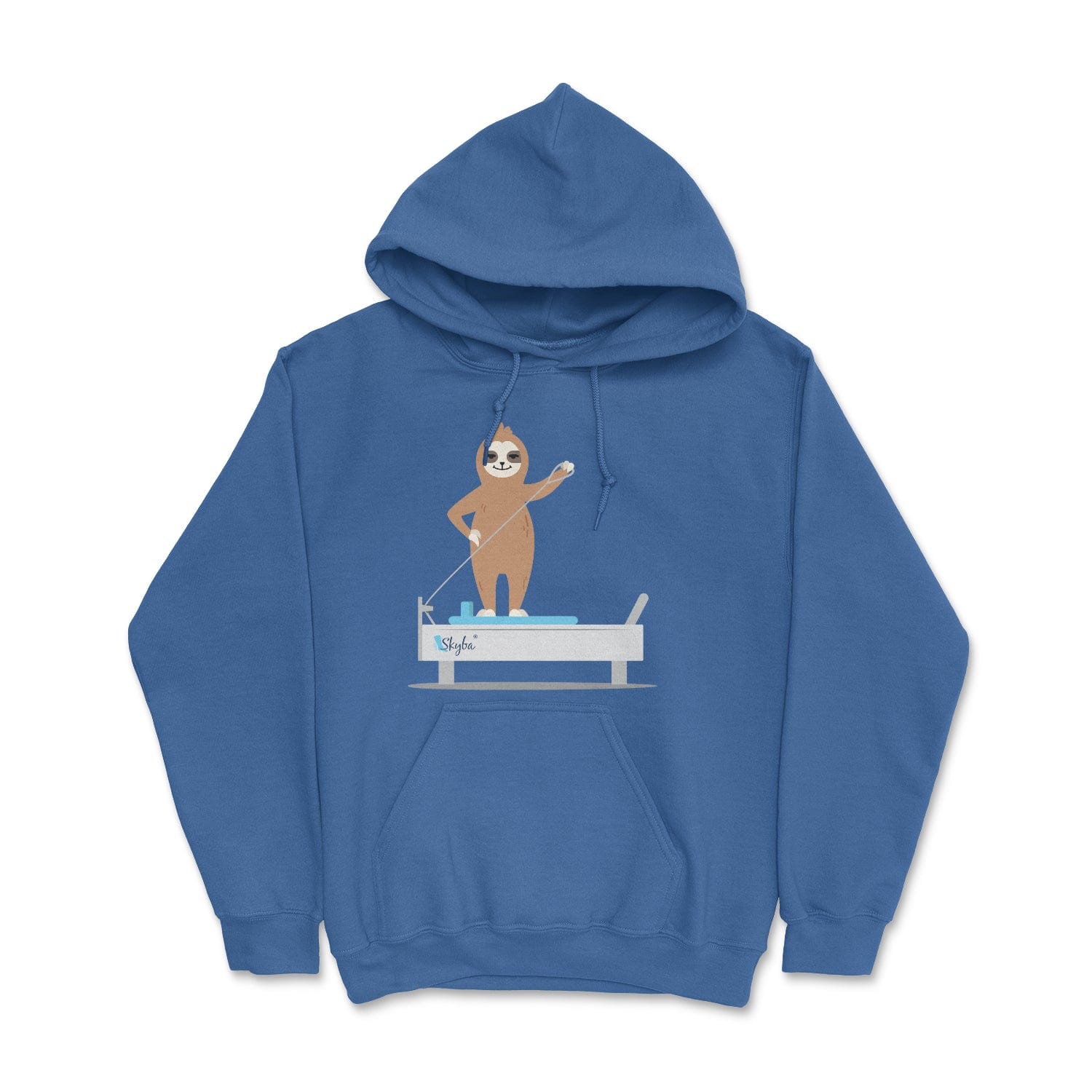 Sloth on the Reformer - Cozy Hooded Sweatshirt Skyba Hoodie